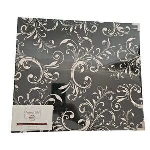Becky Higgins Project Life Cinnamon Ed. 12x12 Scrapbook Album Black White NEW